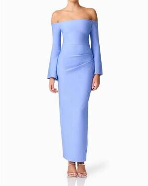 NEW ELLIATT sonya midi dress in blue
